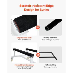 Carrello per Moto d'Acqua/PWC con Capacità di Carico di 816 kg, 4 Ruote Girevoli, 2 Freni e Piattaforma Fissa per Spostamento Facile - Product Image 6
