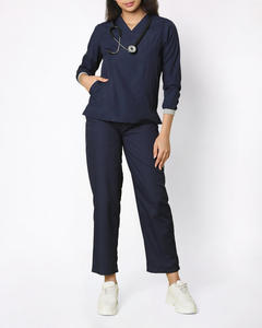 High Quality Hospital Scrubs Uniform Set <b>Nurse</b> Scrub Sets Uniforms Nursing Medical Scrubs Unisex Polyester Spandex Jumpsuit - Product Image 6