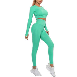 Leggings de yoga respirants en spandex/polyester pour femmes, pour la salle de sport et les entraînements de fitness - Design personnalisable AND1 - Product Image 1