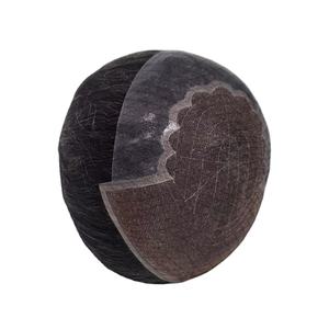 Peluca de Cabello Remy Indio con Frente de Encaje, Modelo Q6, THB 2025, con Flequillo, Base sin Pegamento, Color Rubio, Densidad 130%-250%, Nudos Decolorados - Product Image 3