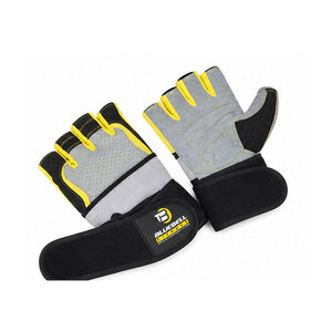Guantes de Cuero para Levantamiento de Pesas, Medios Dedos, Ligeros y Transpirables, para Entrenamiento en Gimnasio, Venta al Por Mayor - Product Image 5
