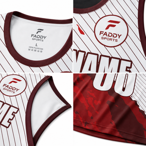 Maillot de basket-ball personnalisé pour hommes, sublimation, respirant, séchage rapide, uniforme d'équipe, vêtements de sport en maille personnalisés, débardeur d'entraînement - Product Image 4
