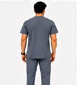 Tenues médicales pour hommes, vente en gros, 2 pièces, uniforme jogger, respirant, extensible, vêtements de travail pour médecins, infirmiers, hôpitaux, confortables et durables - Product Image 2