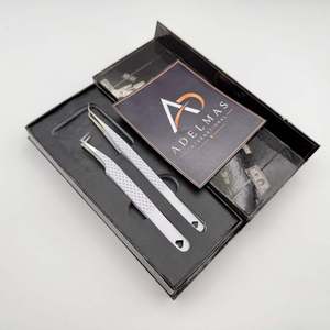 Pince à épiler isolée à 45 degrés et pince à ongles coudée à 90 degrés en acier inoxydable – Instrument de beauté à prise parfaite et durable - Product Image 2
