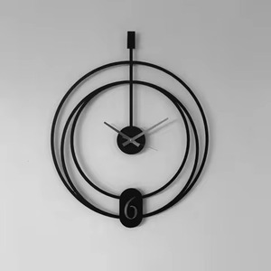 Modern Style <b>Large</b> Metal Wall <b>Clock</b> Analog Quartz Silent For Office Living Room Decoration Use Metal Wall <b>Clock</b> - Product Image 5