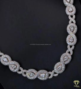 Iced Out Cuban Link <b>Infinity</b> Chain Luxury Moissanite Diamond with 925 Sterling Silver Hip Hop Jewelry for Men & Women - Product Image 2