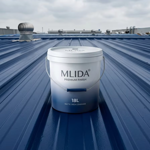 Pintura para Estructuras Metálicas a Base de Agua MLIDA, Antioxidante, Anticorrosiva, de Secado Rápido, Revestimiento Metálico para Proyectos de Estructuras Metálicas en Exteriores - Product Image 1