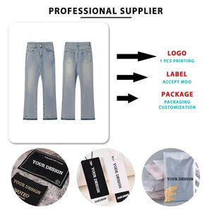 American High Street Digital Printed <b>Jeans</b> High Quality Relaxed Fit Hip Hop Wide Leg Straight Leg Casual Pants - Product Image 6