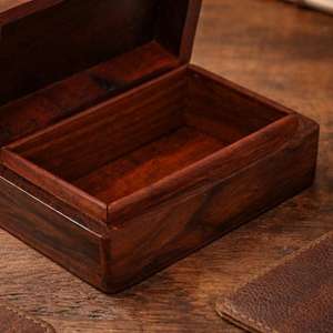 Caja de Madera Grabada Personalizada UO, Caja de Almacenamiento de Madera Hecha a Mano para Joyería, Utensilios de Cocina, Contenedor de Almacenamiento, Precio de Fábrica EXW por UO INDIA - Product Image 4