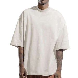 T-shirt en coton surdimensionné pour homme, grande taille, coupe classique, UZAS SPORTS, manches courtes, tissu 250g, impression de logo élégante - Product Image 6