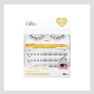 Productos cosméticos Ollio No-Glue Eyelashes Mix Pack - Pestañas postizas de tira completa, efecto wispy, bulu mata palsu - Product Image 6