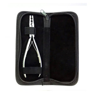 Kit d'outils pour extensions de cheveux en acier inoxydable allemand, finition sablée, pince pour extensions de cheveux à bandes adhésives avec peigne professionnel durable - Product Image 5