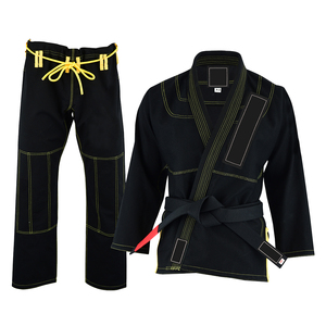 Kimono de BJJ Negro 100% Algodón, Duradero, Corte Regular, Uniforme de Artes Marciales para Adultos, Unisex - Product Image 5