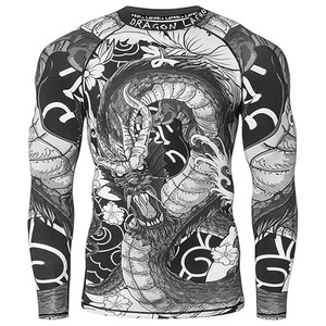 Camiseta de Compresión Unisex de Manga Larga con Estampado Digital, Ecológica, de Spandex/Poliéster 220g, Ajuste de Alto Rendimiento, Sin Costuras - Product Image 1