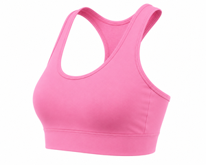 Women's Pink <b>Racerback</b> Sports <b>Bra</b> Scoop Neck Breathable Seamless Spandex Polyester High Support Yoga Activewear Gradient Front - Product Image 4