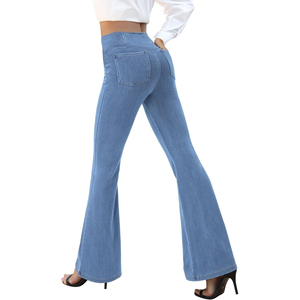 Jeans de Mezclilla de Primera Calidad, Corte Recto, Desgastados, Lavado Claro, Largo hasta el Tobillo, Pantalones Casuales para Mujer, Estilo Vintage, Tela de Algodón - Product Image 2