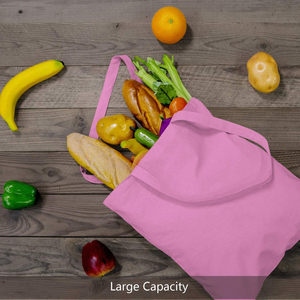 Bolsas de Mano Personalizadas para Mujer, Reciclables, 100% Algodón, con Logotipo Personalizado, Diseño Personalizado, Bolsas de Compras de Primera Calidad - Product Image 4