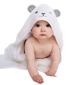 Serviette de bain à capuche pour bébé écologique, 100% coton éponge doux et confortable, taille et design personnalisés pour garçons et filles - Product Image 4