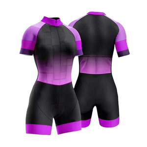 Nuevo Traje de Ciclismo OEM de Manga Corta de Secado Rápido, Ropa de Ciclismo Transpirable, Traje de Triatlón, Traje de Ciclismo para Mujer - Product Image 6