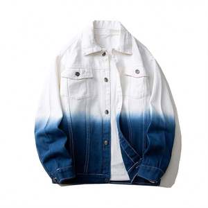 Chaquetas Vaqueras Unisex al por Mayor, Económicas, Clásicas, Transpirables, con Degradado de Color, Ropa Exterior Informal a la Moda - Product Image 4