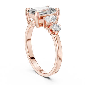 Luxury 925 Sterling Silver Emerald Cut Moissanite <b>Diamond</b> <b>Ring</b> Factory Wholesale Custom Jewelry Manufacturer - Product Image 3