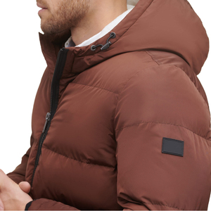 2026 Custom Men's Wool Puffer Jackets with Long Sleeves Street Style Wholesale Price for Winter Season Wholesale Price - Product Image 6