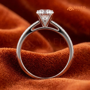 Oval Cut Moissanite <b>Solitaire</b> <b>Ring</b> <b>Silver</b> Engagement <b>Ring</b> Women Bridal Anniversary Jewelry Elegant Fashion - Product Image 2