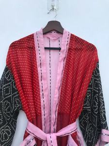 Robe Kimono pour femmes Robe de chambre synthétique Peignoir Boho pour femmes - Product Image 6