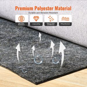 Tappeto Protettivo 8FT X 10FT, Spessore 1/4 di Pollice, Antiscivolo, 100% Poliestere Puro, Cuscinetto per Tappeti 7,8m² Premium per Uso Domestico - Product Image 1