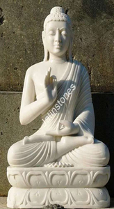 Handcrafted Marble God Statue Asian Style Outdoor Garden Decor Durable <b>Stone</b> Sculpture for Courtyard <b>Landscape</b> Temple - Product Image 6