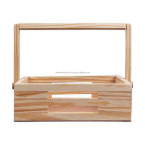 Panier de rangement en bois de qualité à l'exportation Fruits et légumes forme rectangulaire pour la maison Restaurant ustensiles de cuisine prix raisonnables FWE - Product Image 6