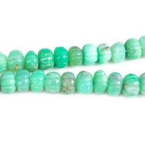 ลูกปัดพลอยคริสโซเพรสธรรมชาติรูปฟักทองทรงรอนเดลสำหรับทำเครื่องประดับแบบร้อยเป็นเส้น - Product Image 5