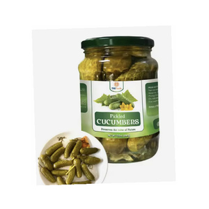 Concombres entiers marinés délicieux de la meilleure qualité, fabriqués au Vietnam, prix d'usine, emballés dans un bocal Mason de 540 ml - Product Image 1