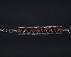 Zircon German Silver <b>Adjustable</b> <b>Bracelet</b> Sparkling Zircon Gemstone Cuff Handmade Fashion Jewelry - Product Image 3