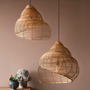 Hot Trend <b>Indoor</b> Rattan Chandelier Bamboo Wicker Pendant <b>Lightings</b> Handmade Lampshades Decorative Lamp Shade Covers Frames - Product Image 5