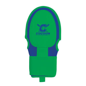 Gant de glisse de baseball Bruce Bolt vert et bleu, protège-main, avec sangle de maintien réglable pour la course sur la base - Product Image 1
