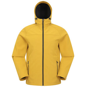 Windbreaker Waterproof Autumn Woolen Stand Collar Formal Solid Softshell Pullover Jacket for Unisex Hiking Running - Product Image 1
