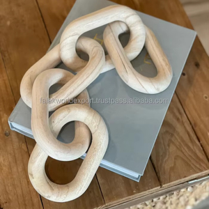 Decoración de eslabones de cadena de madera tradicional de moda simple para sala de estar para ocasiones de boda hecha a mano de Falak World Export - Product Image 2