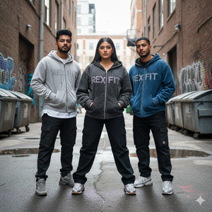 Hoodies de qualité supérieure coupés et cousus, entièrement ornés de strass, avec broderie appliquée personnalisée, épaules tombantes, fermeture éclair de haute qualité - Product Image 2