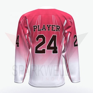 Jersey de Hockey sobre Hielo Sublimado Personalizado, Cuello en V, Manga Larga, Malla Transpirable, Poliéster que Absorbe la Humedad, Corte Regular, Deportivo para Adultos - Product Image 5