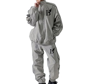 OEM Custom Windproof Windbreaker Lightweight Quick Drying <b>Strips</b> Windbreaker Tracksuit For Men - Product Image 2
