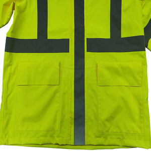 Veste de travail réfléchissante de haute qualité pour hommes, vêtements de travail haute visibilité pour la construction, vêtements de travail pour l'industrie, prend en charge le logo personnalisé, veste de sécurité OEM - Product Image 3