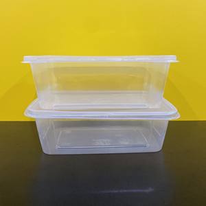 Conteneur alimentaire en plastique PP rectangulaire de 16 oz, modèle 2026, le plus vendu, avec couvercle, boîte d'emballage à emporter, transparente, compatible micro-ondes - Product Image 3
