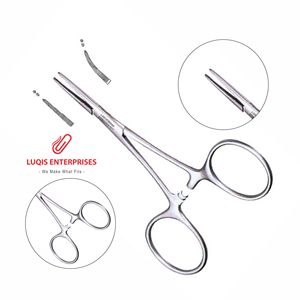 Micro-pince à moustiques 1x2 dents, forceps hémostatique chirurgical en acier inoxydable, instrument médical chirurgical - Product Image 1
