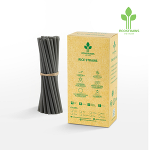 Eco Friendly Rice <b>Straws</b> Sustainable Drinking <b>Straws</b> for Restaurants Cafes Beverage Brands and Green Packaging Supply - Product Image 3