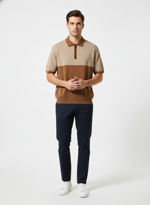 Embroidery logo Polo t Shirt <b>Men</b> Custom Printed Plain Golf Polo Cotton Sleeve Casual Zipper DesignBreathable Polo Shirt for <b>Men</b> - Product Image 5