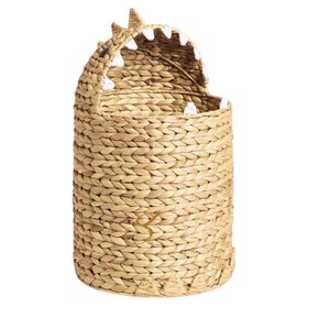 Cesta de Almacenamiento de Jacinto de Agua con Forma de Dinosaurio y Tapa, Organizador de Juguetes Tejido con Forma de Animal para Decoración de Habitación Infantil - Product Image 4