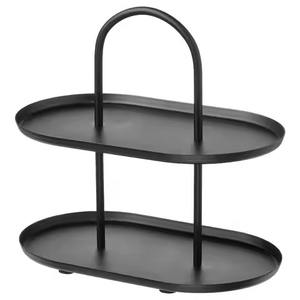 Soporte de Pastel de Metal con Recubrimiento Negro para Bodas de Lujo, Soporte de Exhibición de Postres, Soporte para Cupcakes, Soporte de Buffet Duradero - Product Image 1