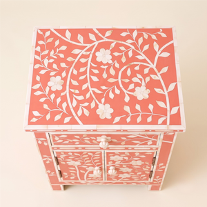 Elegant Handmade Modern Multi-functional Eco-Friendly Bone Inlay <b>Bedside</b> Table for Home, Hotel, Bedroom Use - Product Image 3