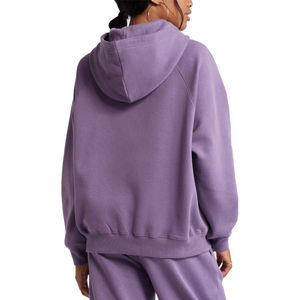 Designer Womens Off Shoulder Hoodie And Sweatpants Custom Cotton Fleece Oversized Winter Tracksuit <b>Set</b> Cotton - Product Image 3